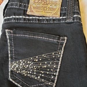 Express Zelda Jean Legging Ultra Low Rise Sz 2